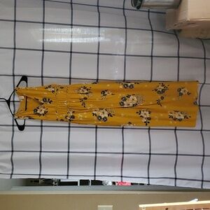 Floral Yellow Maxi Dress